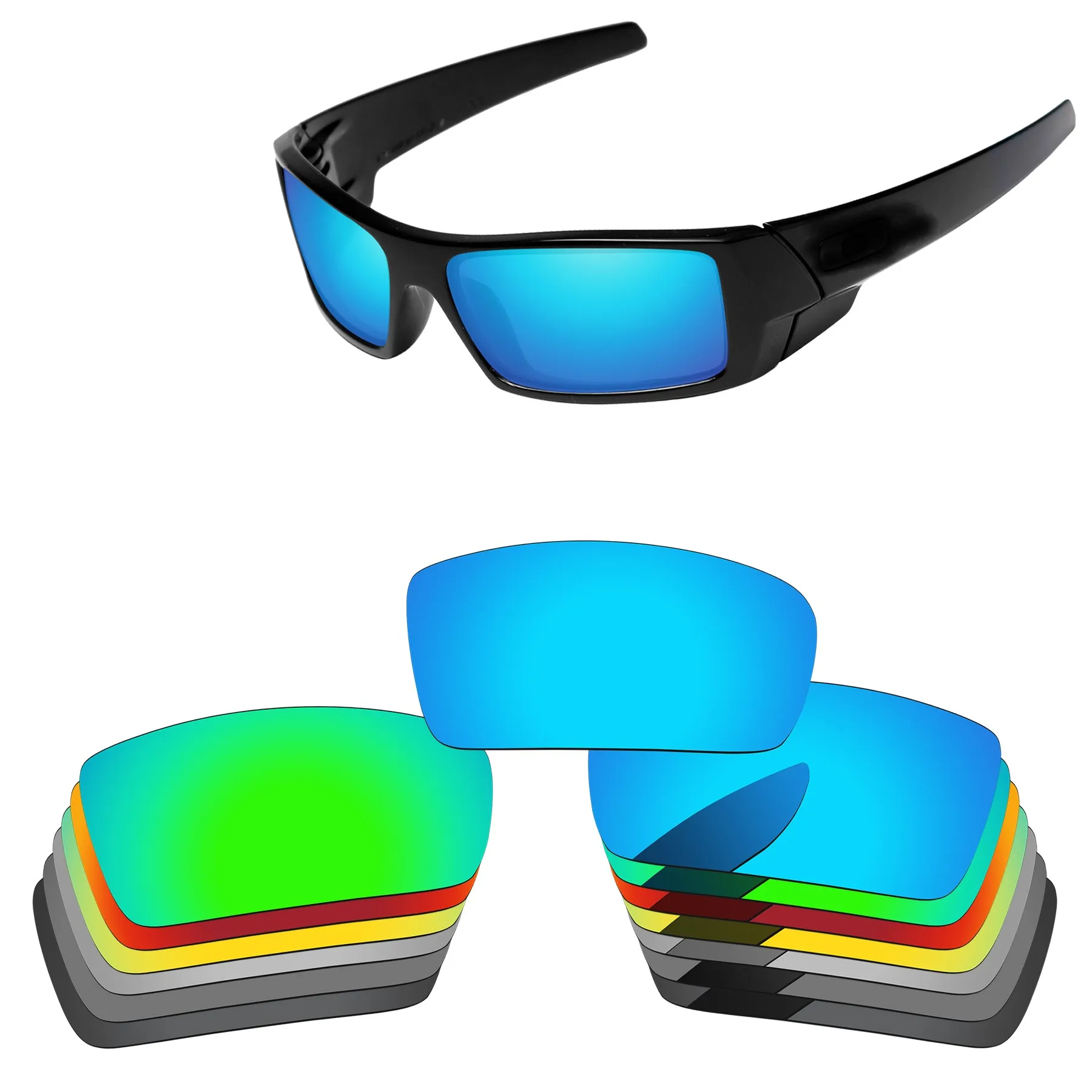 Bsymbo Replacement Lenses for-Oakley Gascan Sunglasses Polarized - Multiple Options-Frames not included