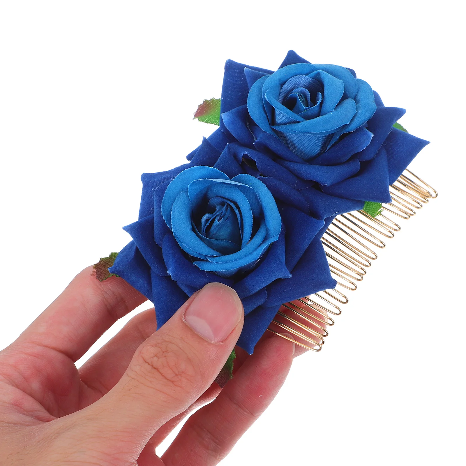 

Floral Hair Accessories Elegant Rose Comb Durable Wedding Bridal Party Tropical Theme Pool Lady Girls Hairpins Clips