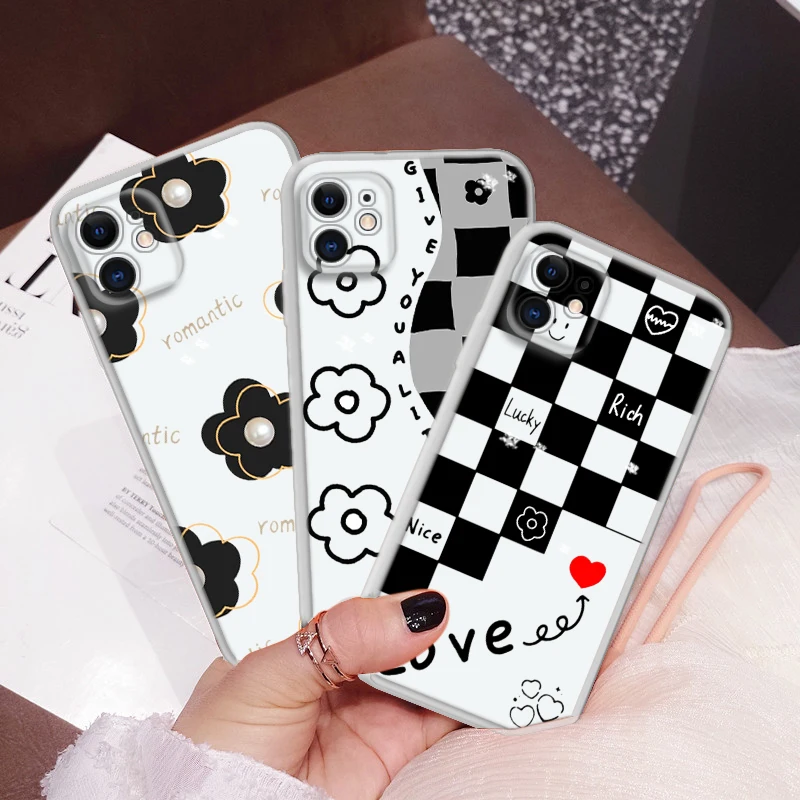 Q22 flower art Soft Case for Samsung S8 S9 S10 S10E S20 FE S21 Plus S21 Ultra S30 Note 10 20 8 9 M33 M52 M53