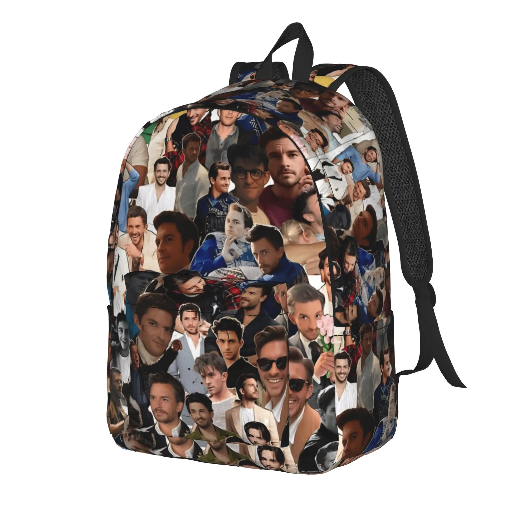 Jonathan Bailey  Backpack  Travel Backpacks Student Unisex Designer Soft High School Bags Elegant Rucksack
