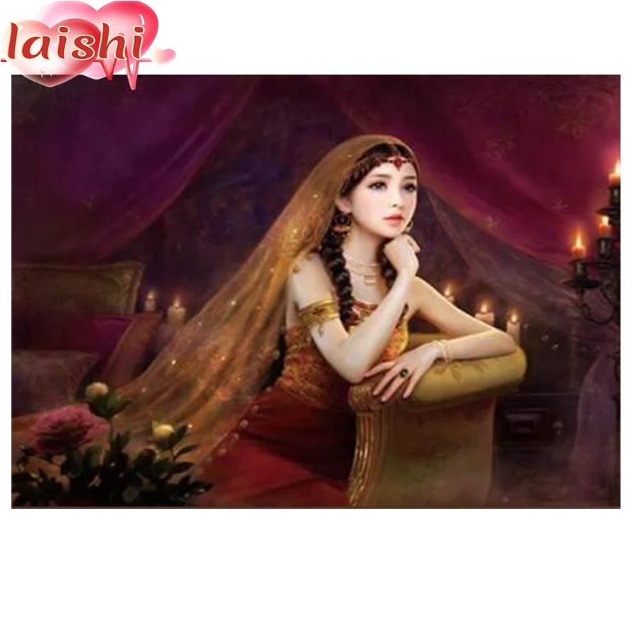 

Diamond Painting Indian fantasy girl 5d DIY Embroidery Cross Stitch Art Craft Full Square/Round Rhinestone Home decor pictures