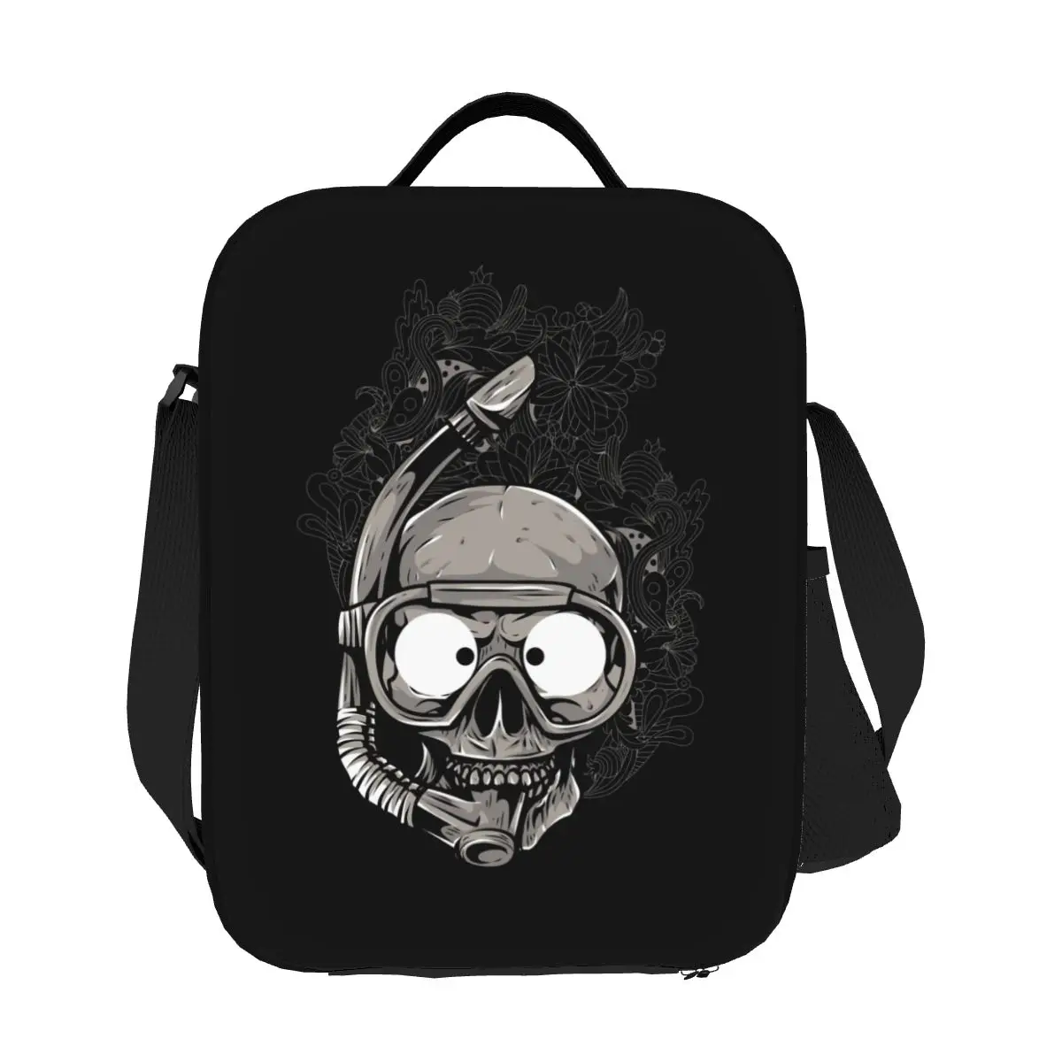 Scuba Skull Dive Diver Insulated Lunch Bag for Women Thermal Cooler Lunch Box Office Picnic Travel