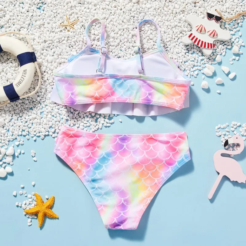 Magical Mermaid Swimsuit Set for Little Girls: Shimmering Scales and Stunning Style Kids Two Piece Swimwear 2-5 Years