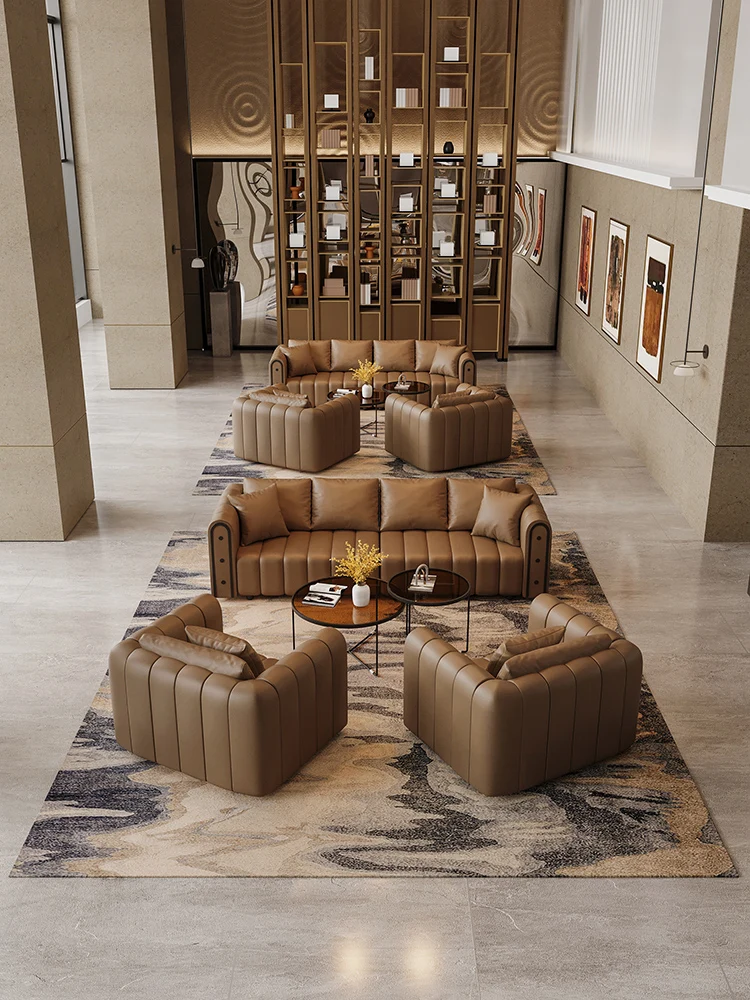 Hotel Lobby Lobby VIP Room Sofa Club Cafe Rest Area Reception Visitors Sales Office Negotiation Sofa