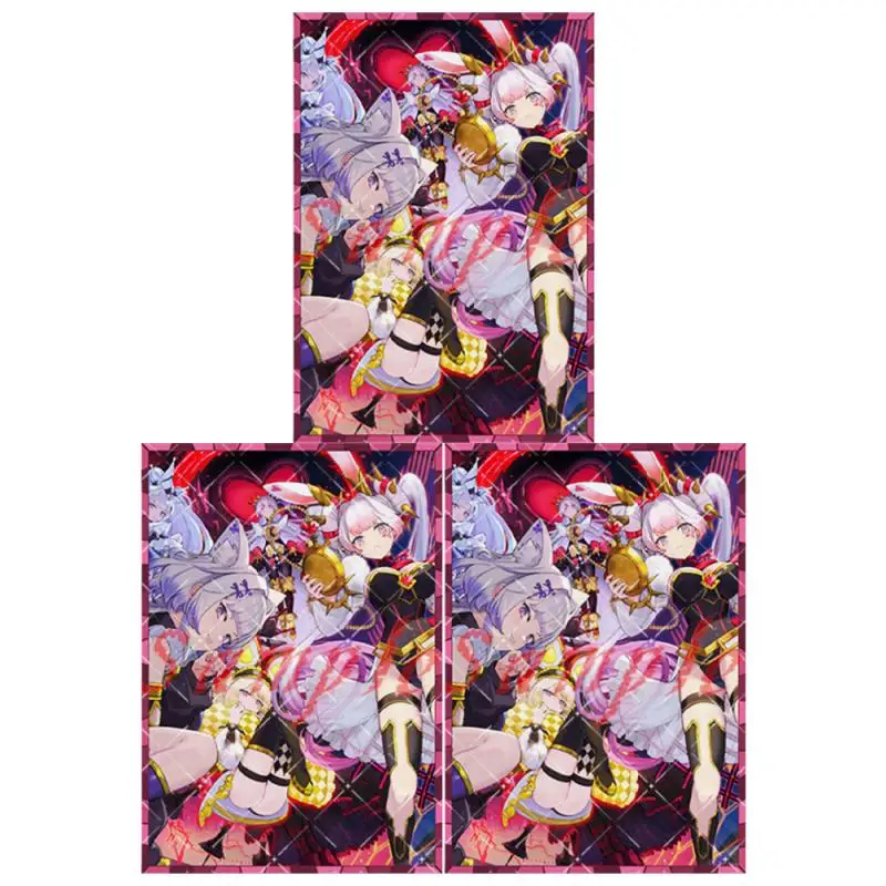 60Pcs/set Yu Gi Oh Diy Cards Sleeve Alice Lady of Lament Anime Game Characters Colorful Laser Version Card Protective Cover