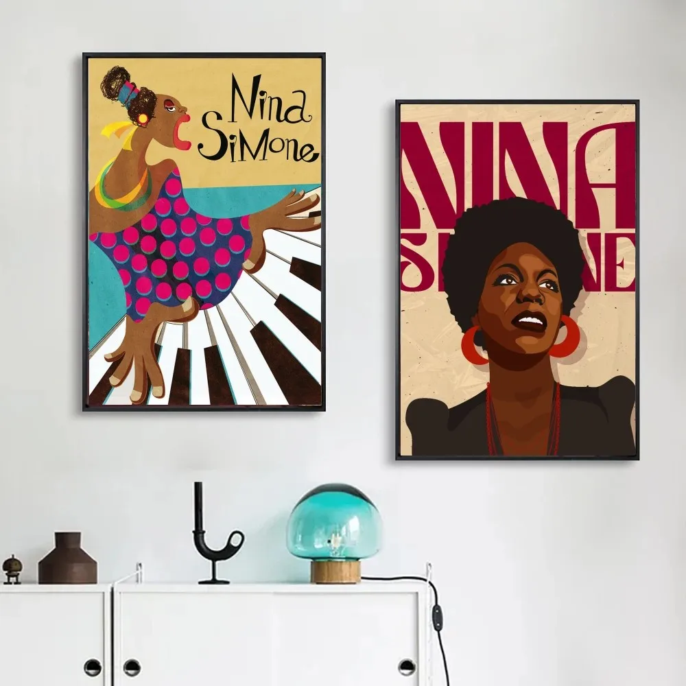 1pc Nina simon Poster Poster Art Print Bar Living Room Furniture Decor