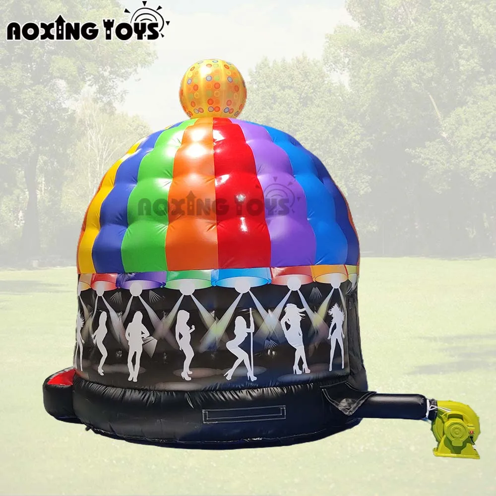 Maison gonflable de rebond de dôme de Disco de PVC de 10FT avec le château sautant de danse de musique de ventilateur pour le Festival d'événement de mariage de partie