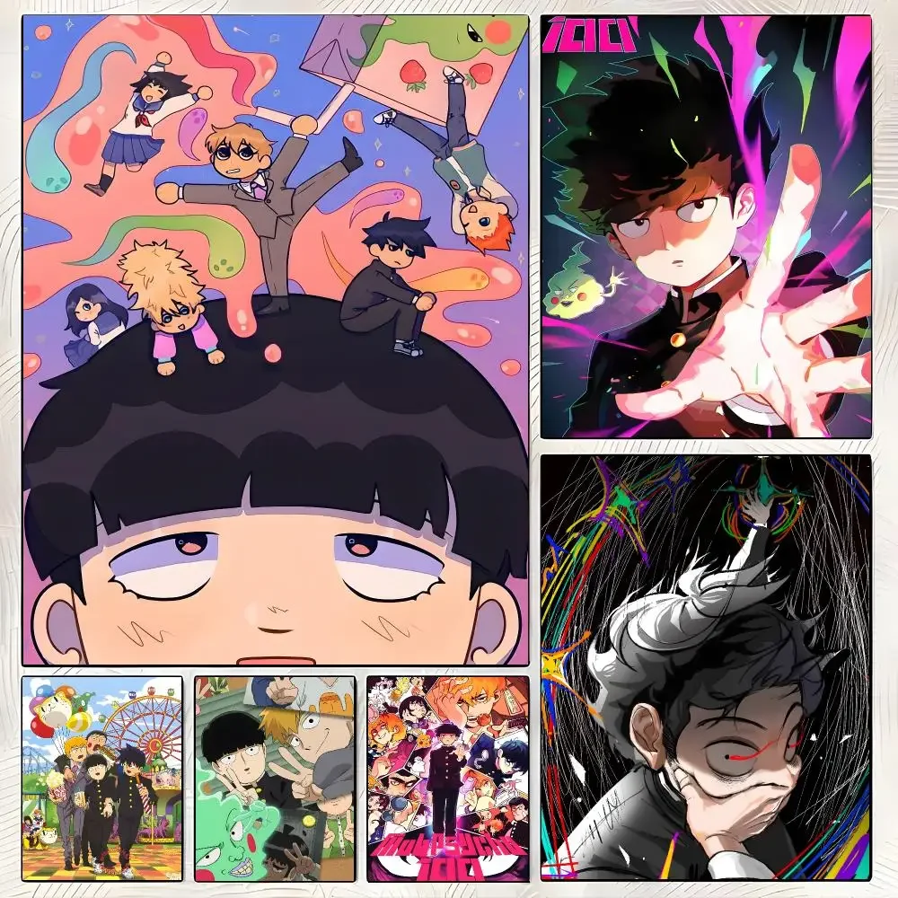 Supernatural anime Mob Psycho 100 Poster Sleek Living Space Accents Current Style Home Wall Decor