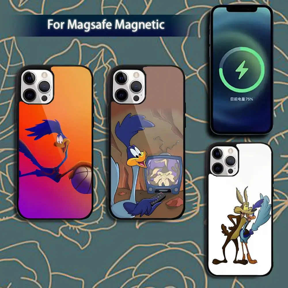 

Road R-Runner Willy C-Coyote Phone Case For iPhone 16,15,14,13,12,11,Pro,Max,Plus,Mini,Magsafe,Magnetic Wireless Charging Case