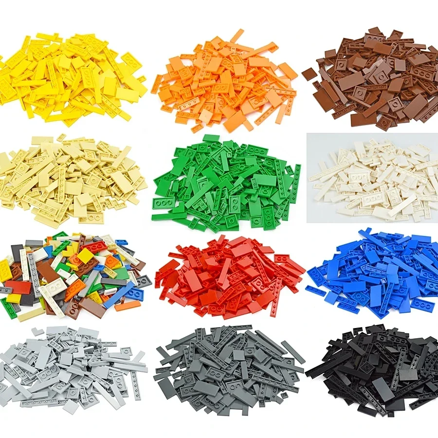 DIY Model Smooth Thin Building Blocks 150PCS Multicolour Toy Parts Bulk Figures Flat Tile Educational Children Toys Gift Leduo