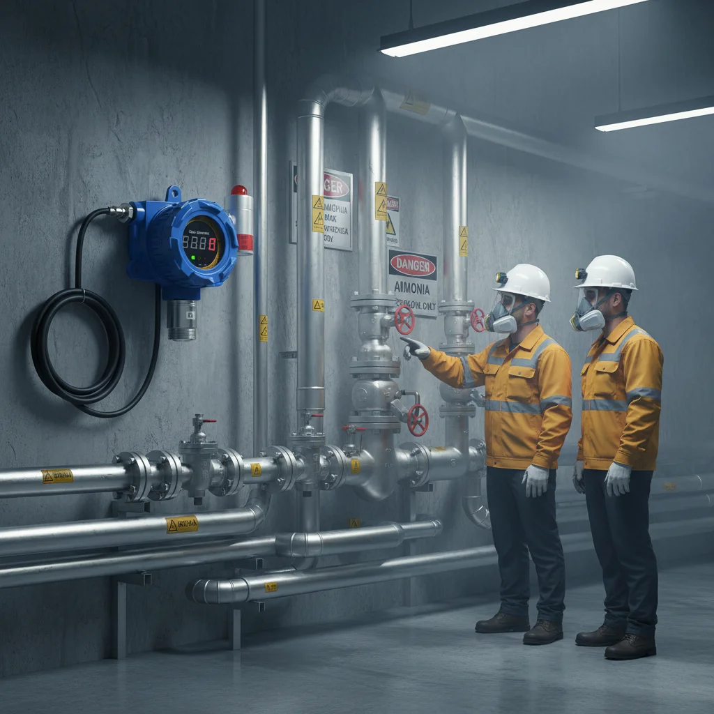 Refrigeration Compressor Room Used Ammonia Detector NH3 Gas Leak Detector