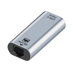 USB C Female To RJ45 Female USB Type C To Ethernet Adapter 10/100/1000 Gigabit Wired LAN Network Card for PC Laptop Smartphone