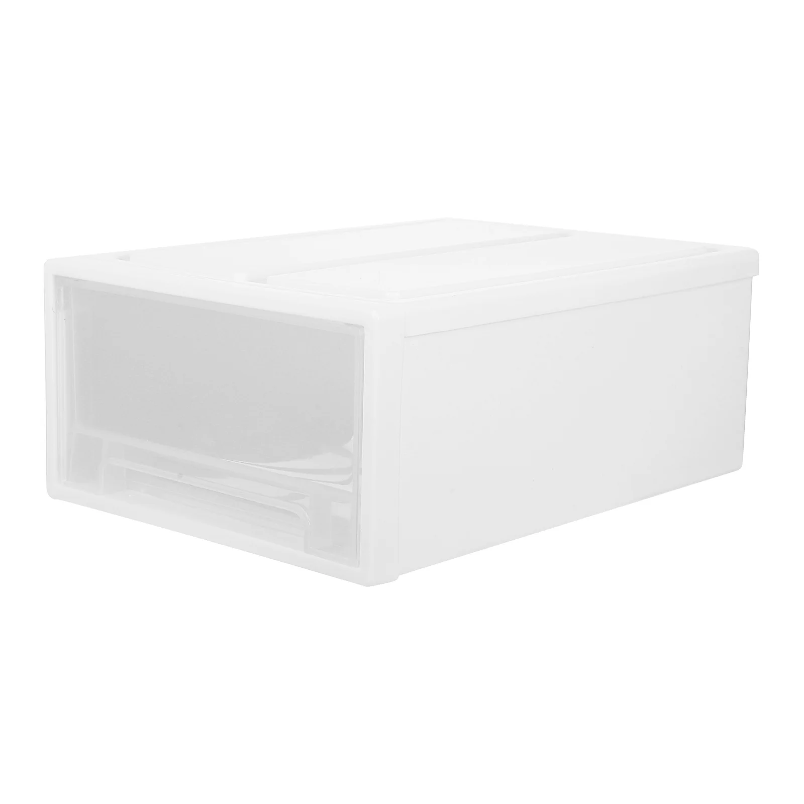 

8L Drawer Storage Box Clear Plastic Desk Organizer 8L Pink Home Bathroom Living Room Tidy Container Storage Unit