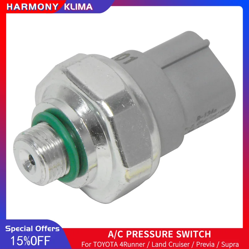 HVAC Binary Pressure Switch,Thread M11-1.0 Male,SW10030C,MR117068 For Lexus SC300/Mitsubishi Eclipse/Toyota 4Runner,Land Cruiser