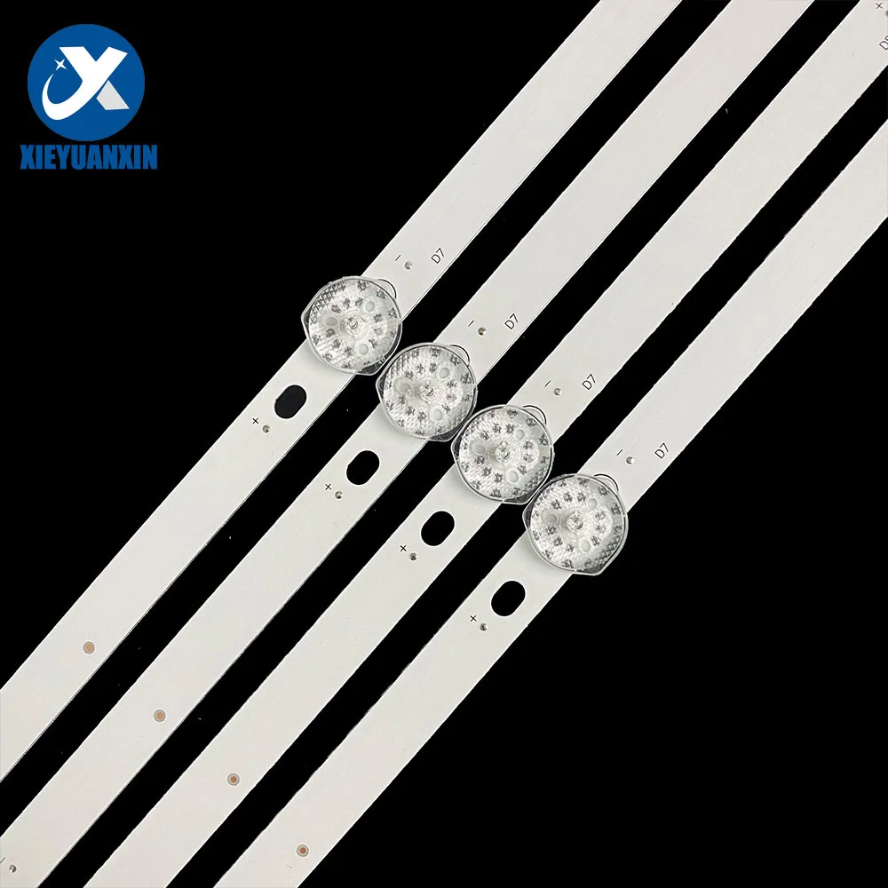 4 pz/set 890mm striscia di retroilluminazione a Led TV Bar per SAST 49 pollici JS-D-AP4916-091DC LED882 3V Led Tv parti di riparazione