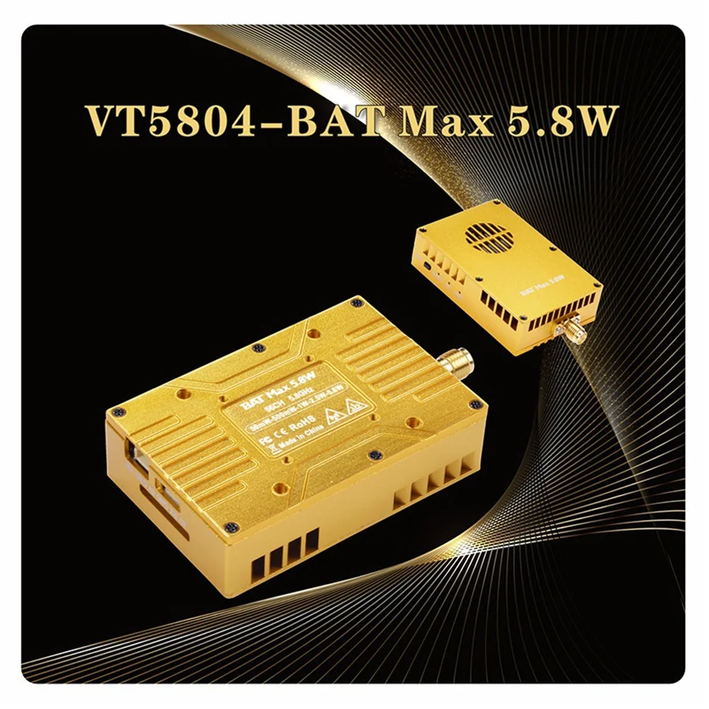 

Pro 4.9G 5.8G 6G 5.8W VTX 64CH Video Audio Transmitter NTSC/PAL For FPV Long Range Drone RC Airplane