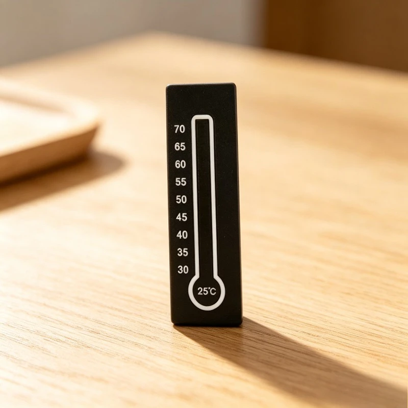 10PCS Coffee Cup Thermometer Sticker Thermochromic Water Temp Tester Label