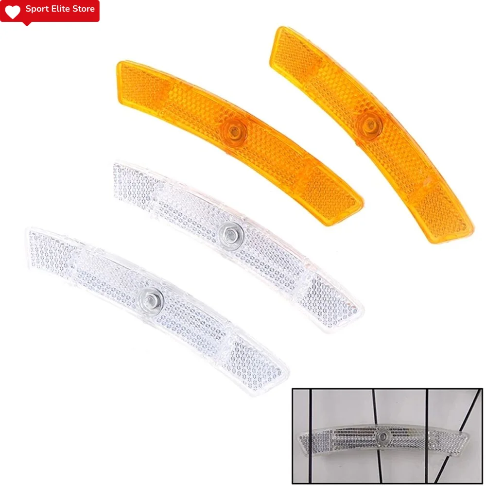 Vintage Clip Cycling Wheel Rim Safety Warning Reflective Mount Reflective Sheet Bicycle Spoke Spoke Reflector Tube Reflector