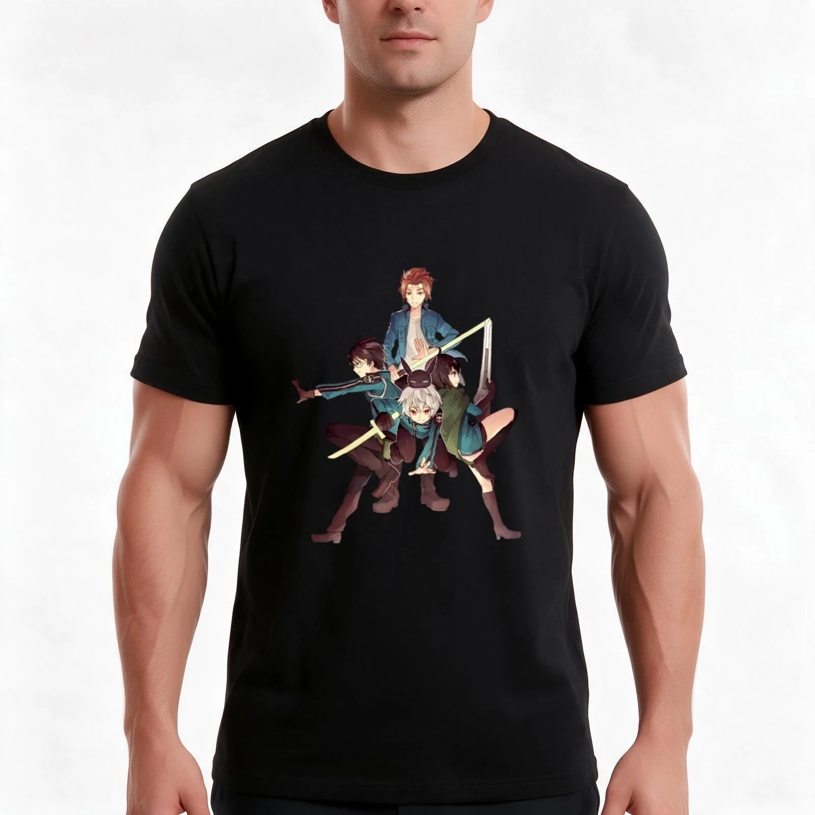 world trigger T-Shirt Summer Casual Cotton Tee Oversized Streetwear Tops Vintage Graphic Print Loose Fit Short Sleeve