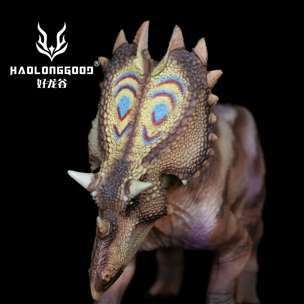 Haolonggood 1/35 Utahceratops figurki dinozaurów Model zwierzęcia zabawka