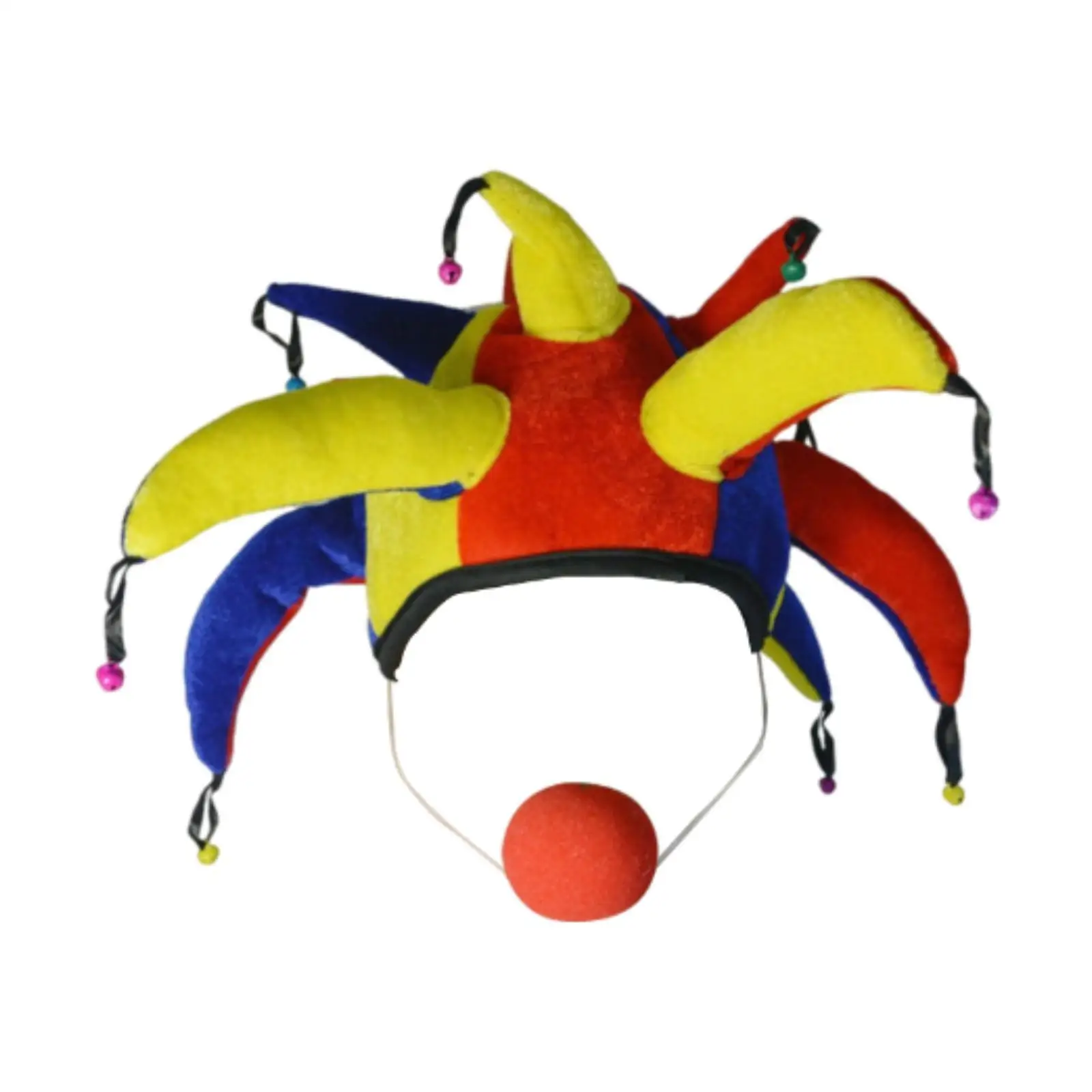 Cappello da clown Vestito operato da Halloween per donna Uomo Costume divertente Puntelli per spettacoli teatrali natalizi Bomboniere Carnevale Mascherata