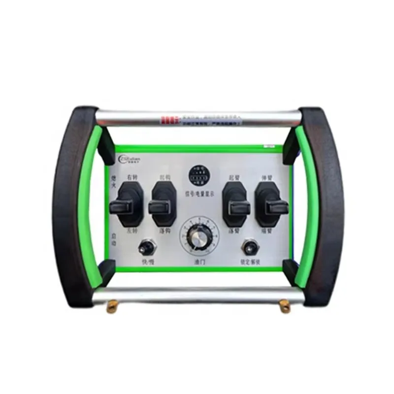 Industrial Joystick Crane Remote Control 433MHz 4 LED Anti-Shock Waterproof AAA 500m Range Wireless Hydraulic Valve