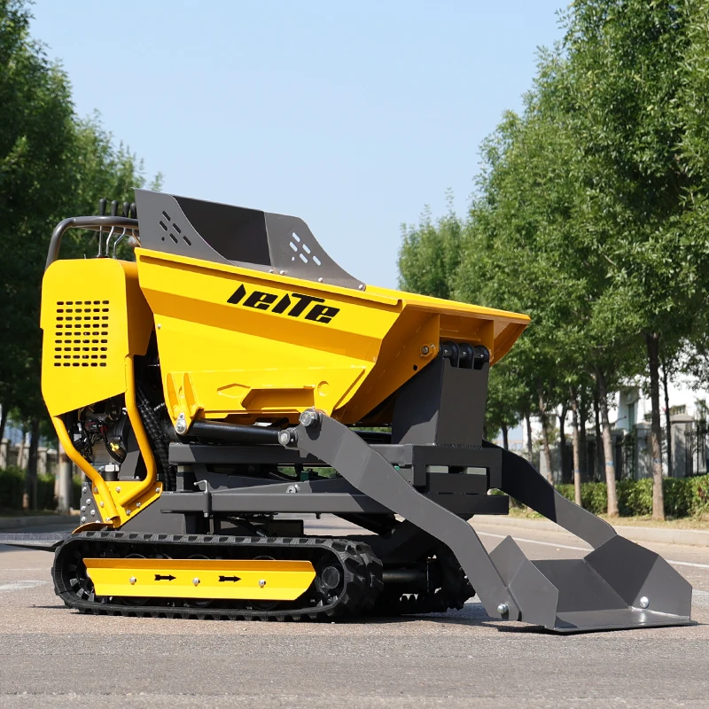 Free Delivery Home 500kg Dumper Construction Use Mini Small Dump Truck Crawler With Hydraulic Petrol Engine Compact Dump Loader