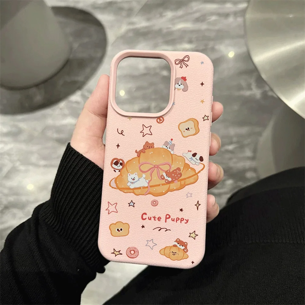Cartoon-Brot-Tier-Handyhülle für iPhone 17 16 15 14 13 12 11 Pro Max 16 15 14 Plus 17 16 15 Pro 17Air Silikon-Matt-Abdeckung – Detail 7