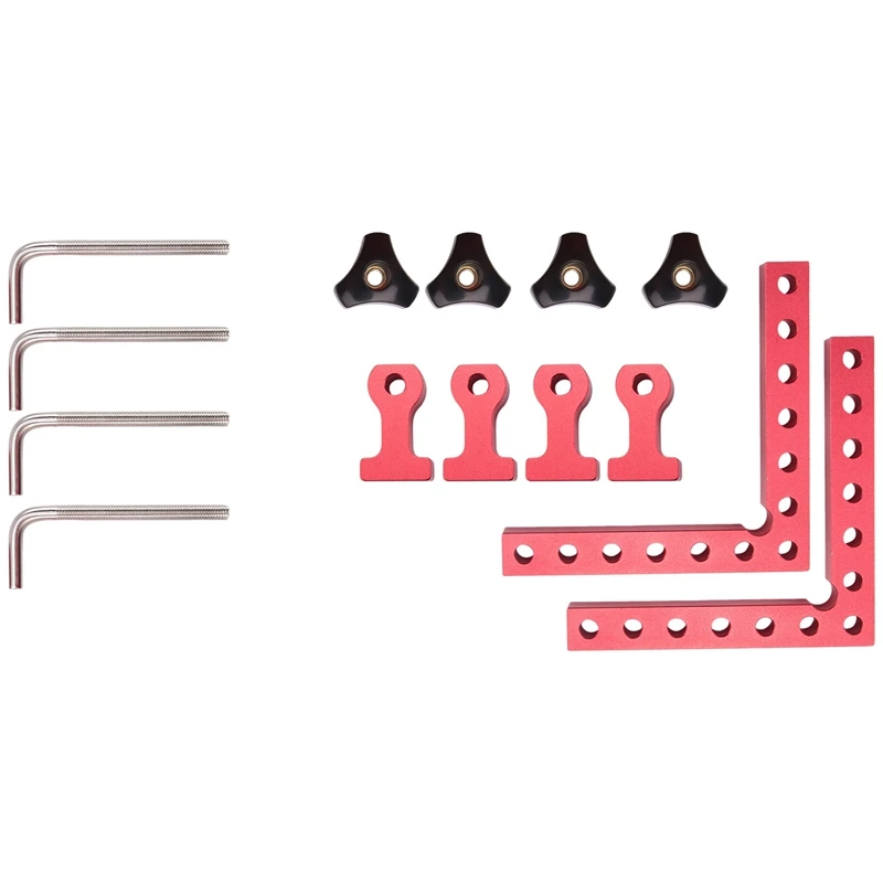 

A68P-90 Degree Positioning Squares Right Angle Clamps, Aluminum Alloy L-Type Corner Clamp Woodworking Carpenter Clamping Tool