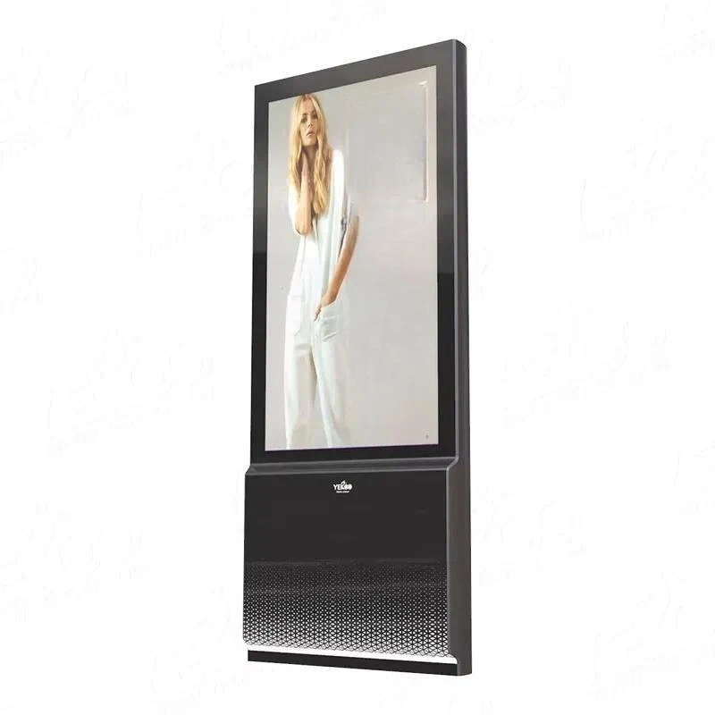 55 Inch Floor Standing Digital Signage Outdoor IP65 Waterproof LCD Advertising Display