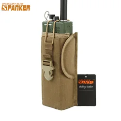 Tactical Radio Pouch Molle Walkie Talkie Pouch Flashlight Holder Pocket Portable Interphone Holster Hunting Carry Bag