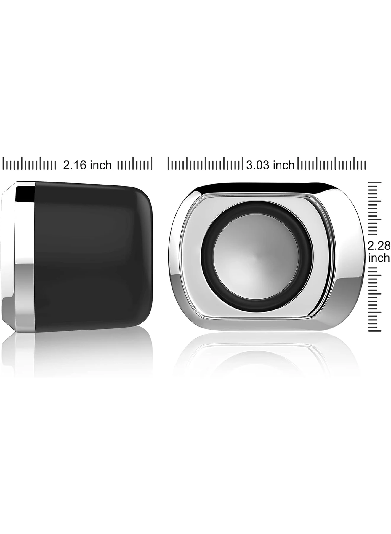 Altavoz compacto y delicado para ordenador portátil, Control de volumen y enchufe de Audio de 3,5 Mm, Altavoz de escrito