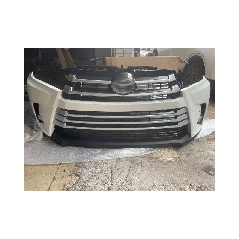 

Оригинальный б/у бампер для Toyota Highlander, бампер в сборе, решетка радиатора, комплект кузова, передний бампер Highlander