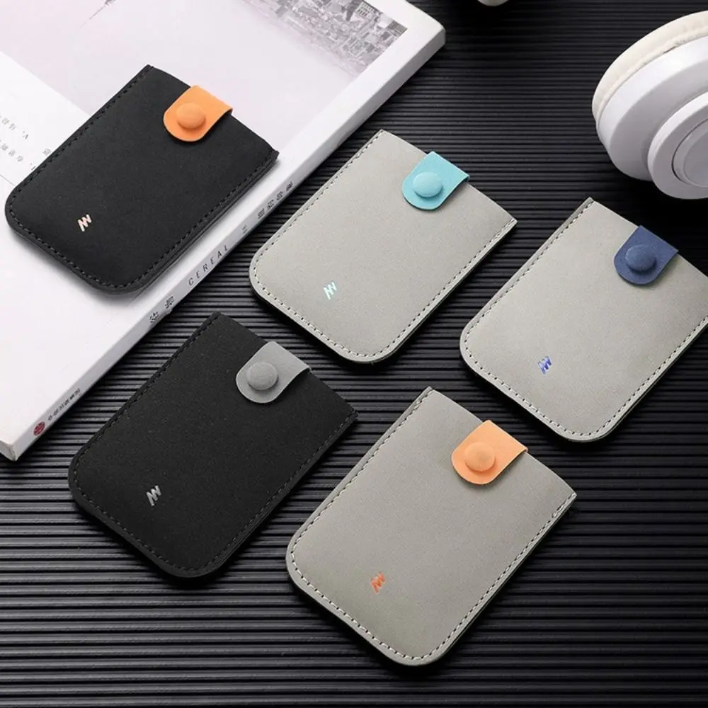 Elegant PU Leather Business Card Bag Pull-out Type Card Pocket Card Holders Clutch Clutch Bag Korean Style Short Wallet Women