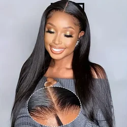 Geeta Glueless Wigs 7x5 6x4 4x4 Pre-Cut Lace Closure Human Hair Wig Ready To Wear Go Bone Straight Lace Front Wig for Women