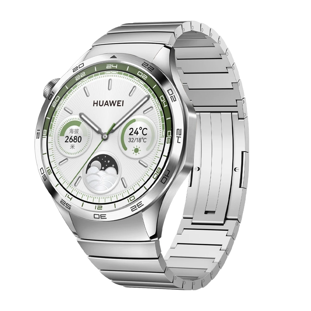 No Gaps Link Bracelet Metal Steel Strap For HUAWEI WATCH GT 4 46mm GT4 Replacement Smartwatch Band Official Wristband Accessorie image 5