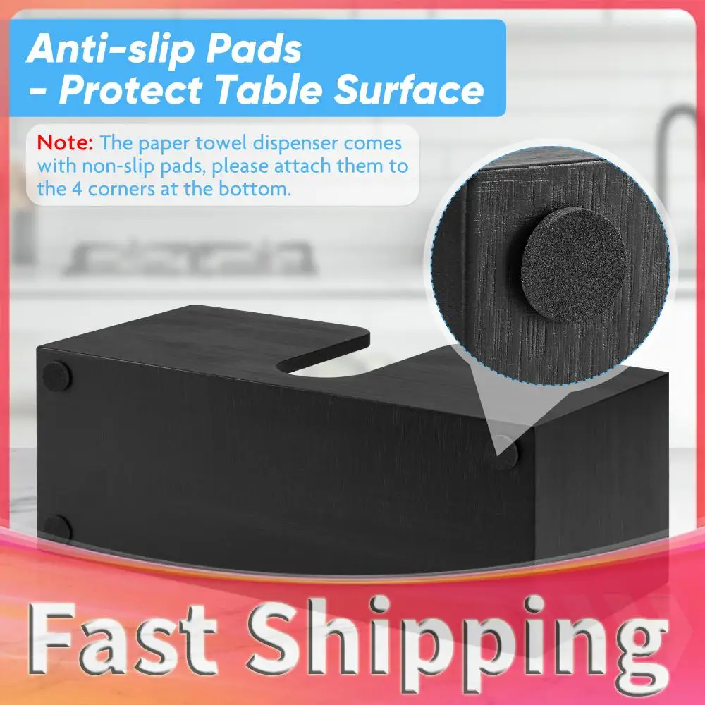 

Countertop paper towel dispenser