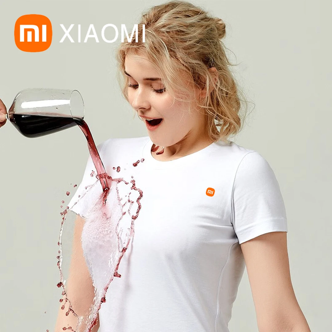 XiaomiMi T Shirt Black Technology Super Hydrophobic Anti-Fouling Stretch T-Shirt Light Breathable Elastic And Soft Waterproof