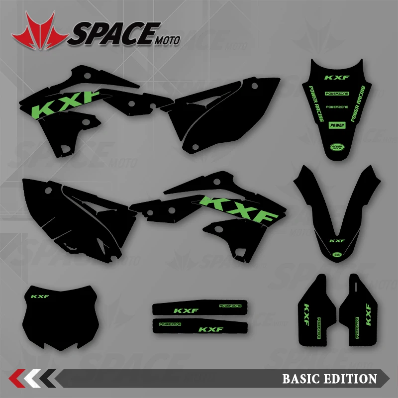 

SPACE MOTO Graphics Background Decals Stickers Motorcycle For KAWASAKI 13-16KX250F