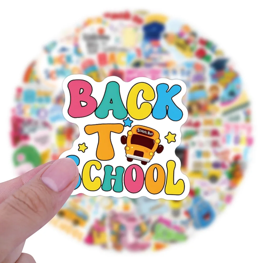 10/30/60/120PCS Back To School Stickers Funny Graffiti Sticker DIY Luggage Laptop Phone Car Bike Skateboard Cartoon Decals Toy