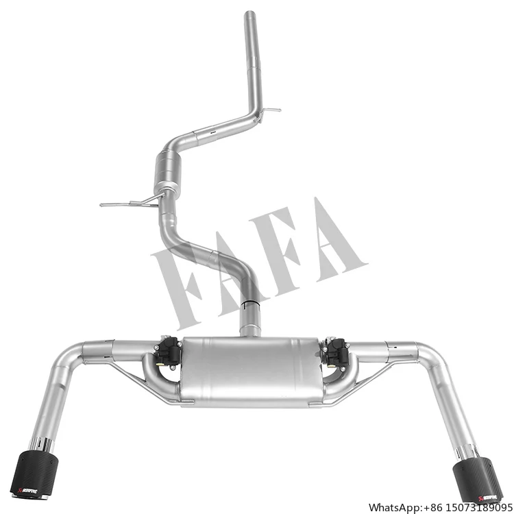 

Высокопроизводительная выхлопная система Cat-Back из нержавеющей стали для 7.5GTI с электрическим клапаном (средняя и задняя секции) и глушителем