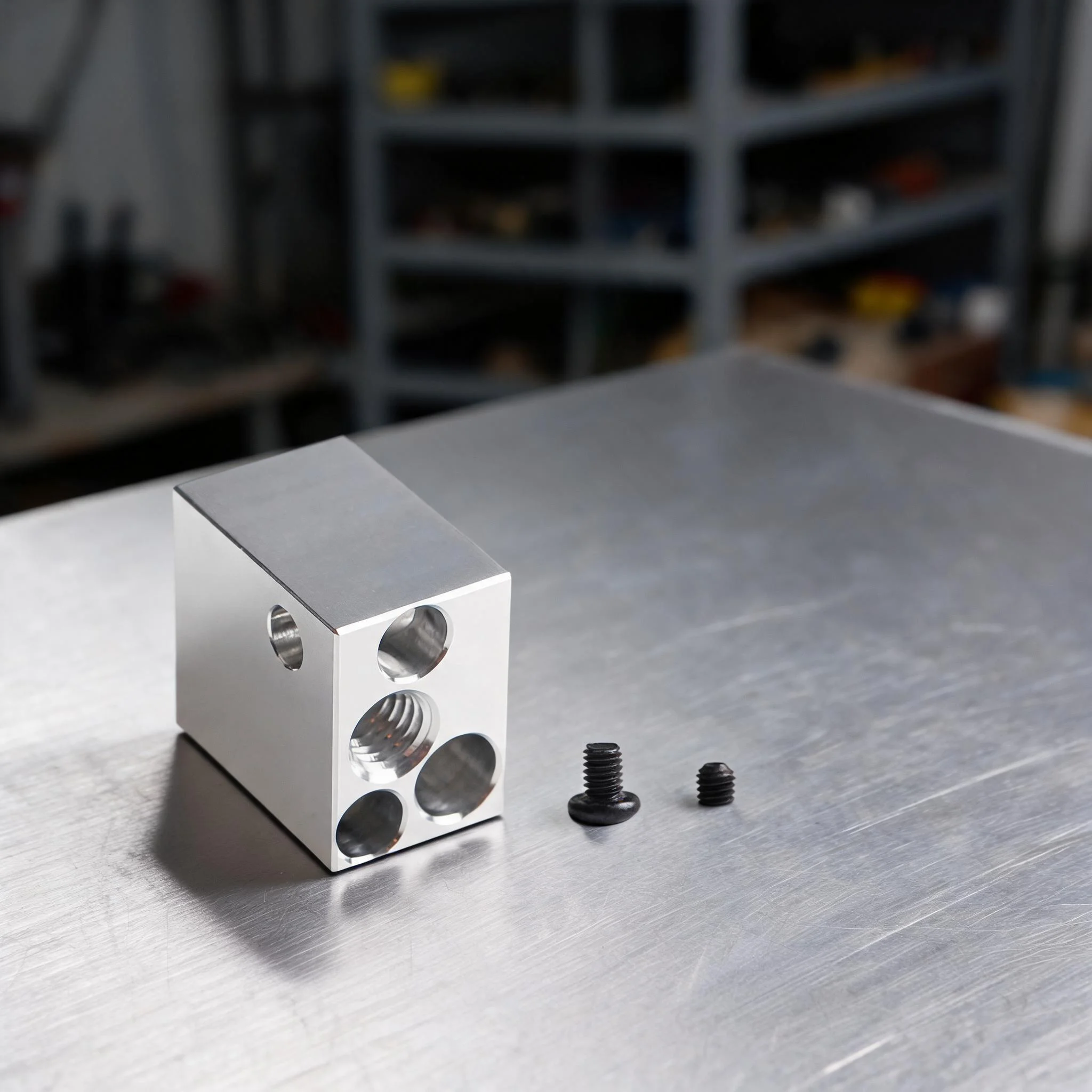 Metal Heating Block For SV07 Printing Extruder Highly Temperature Heater Heating Block Tools Accessories