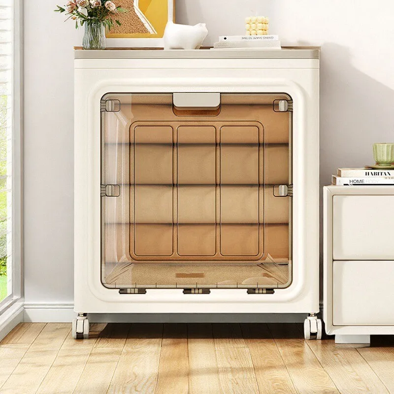 

Большой складной короб для хранения сезонной одежды и одеял для дома, устойчивый, простой дизайн, с крышкой