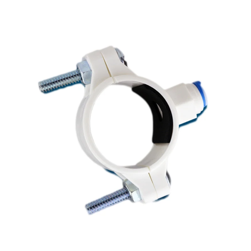 1pcs Water Clamp for RO System Kitchen 1/4'' Pipe Waste Water Filter Parts