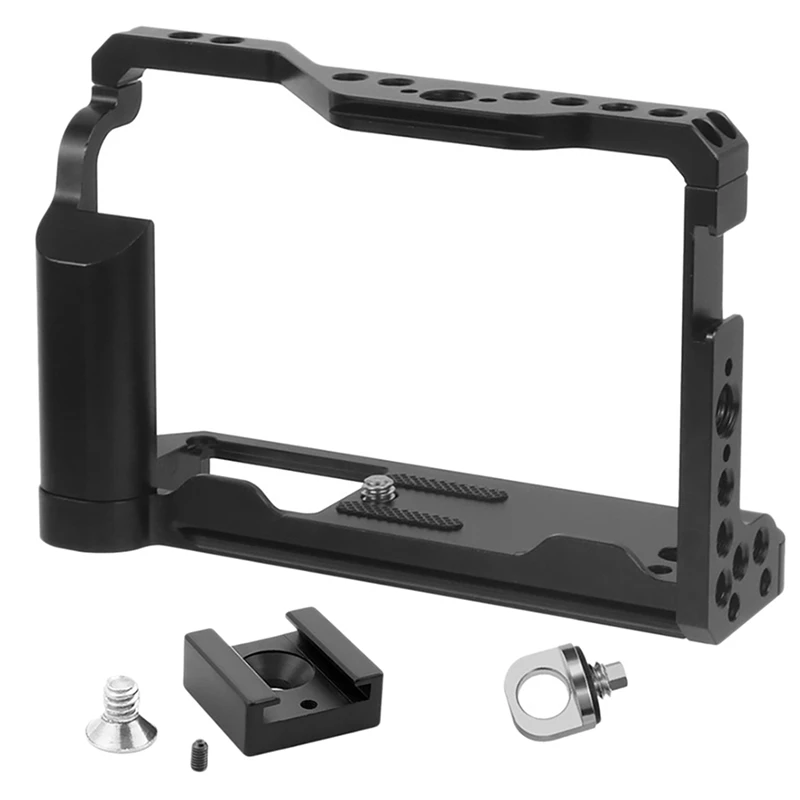 

Camera Cage, Aluminum All Inclusive Camera Cage For Fujifilm X-E4 Camera Expansion Accessories