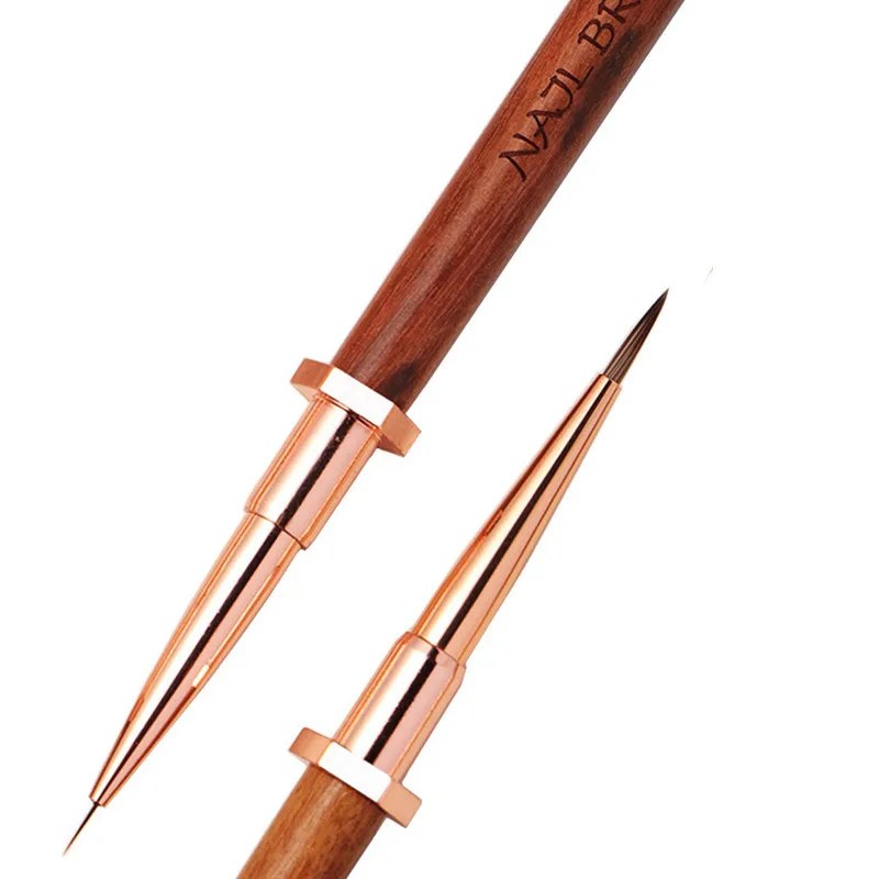 6/9/11/12mm固定ハンドルネイルアートライナーブラシ ジェルネイルブラシ ジェルネイルポリッシュペイントブラシ 描画用