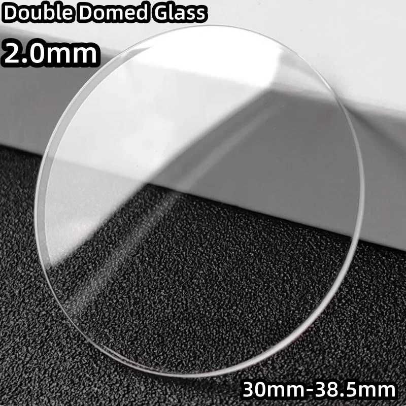 Doppelt gewölbtes Mineral-Uhrenglas, 2,0 mm Dicke, runder Kristall, 30 mm–38,5 mm Durchmesser, gebogene Linse für die Uhrenreparatur, YZC927 – Detail 1