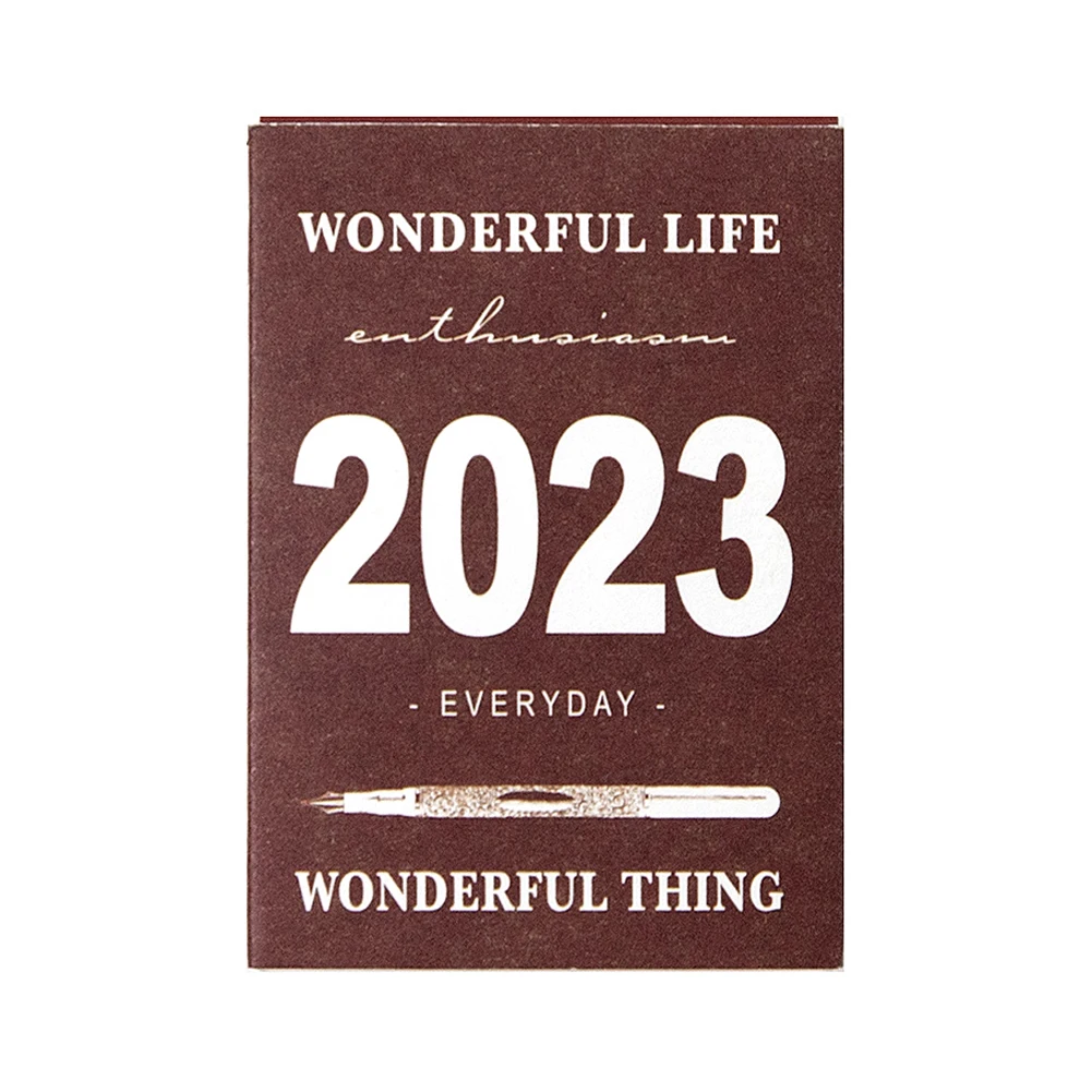 Mini Calendario de escritorio grabable, decoración para dormitorio y sala de estar