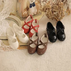 1/4 bjd Doll Shoes Handmade Leather 7cm * 2.8cm * 3cm College Style High Heels For Dollfie Dream Mid Dk Soom Dod Dollmore Luts