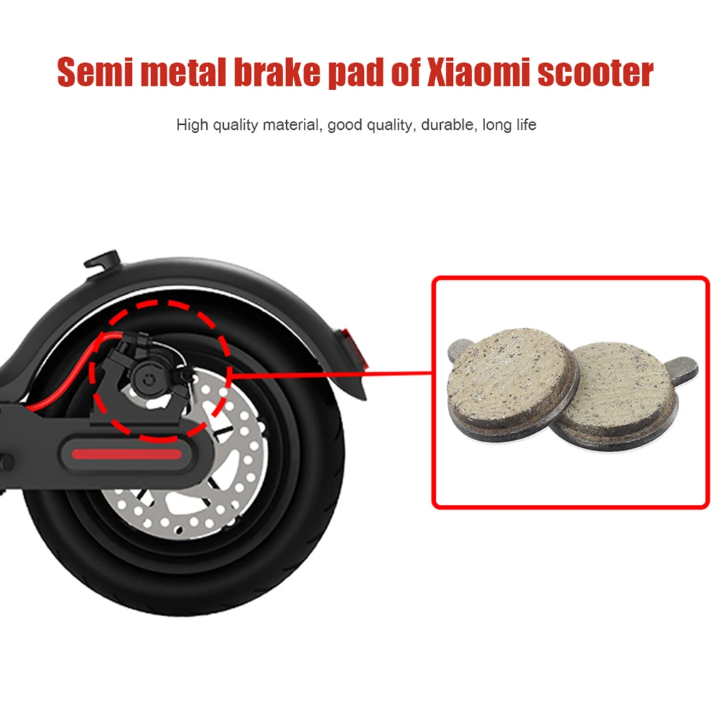 1 Pair Kick Scooter Friction Plates Electric Scooter Disc Brake Pad for M365 Pro